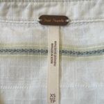 Free People Striped Button Sleeveless Peplum Top Shirt Blouse Cotton Size XS Photo 6