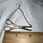 Gold Tone Fun‎ and Funky Scissor Hanging Earrings Photo 5