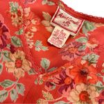 April Cornell Vintage Cottage Core Floral Dress Red Size M Photo 2
