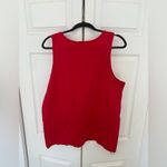 Comfort Colors Kappa Alpha Theta Red Black Glitter Oversized Sleeveless Tank Top Photo 5