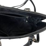 Joy Mangano New York Bag Satchel Crossbody Strap Black Handbag Saffiano Leather Photo 7