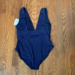 ANDIE The Mykonos One Piece LT Swimsuit Navy size M NWT minimalist long torso Photo 3