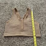 Aerie  Offline Recharge tan waffle knit racerback bralette size M Photo 5