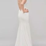Willowby by Watters 59310 Knox Wedding Dress Ivory Halter Strappy Back size 6 White Photo 1