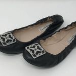 LK Bennett Ballet Flats Shoes size 5.5 Black  Rosette Logo Photo 1