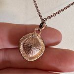 Bronze Tone Rhinestone Pendant Necklace Costume Jewelry Womens Silver Photo 5