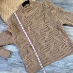 American Eagle Nwt  brown knit balloon‎ sleeve sweater mock neck Photo 1