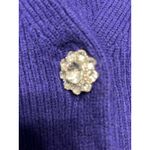 J. Jill Cardigan Sweater Women's XS Purple Button Front V Photo 4