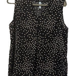 Black And White‎ Polka Dot Size Medium Sleeveless Dress Tank Blouse Photo 0