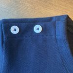 ELI black knit blouse button detail white sleeve size S‎ career professional Photo 5