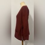 Peruvian Connection  Alpaca Sweater Pocket Rust Size Medium Photo 1