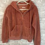 Maurice's  Pink Sherpa Henley Hoodie Photo 1