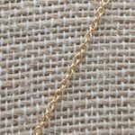 Gold Tone Chain Dainty Chrystal CZ Heart Pendant Minimalist Gift 18.5 Inches Photo 5