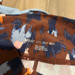Aerie Chill Play Move Activewear Leggings Leopard Cheetah brown blue small Photo 3