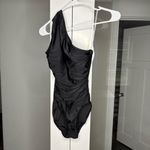 J.Crew NWT Ruched One-shoulder One-piece Black Photo 1