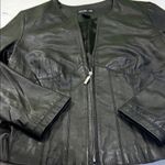 Style & Co . Black Leather Jacket Photo 2