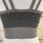 Zella body rhythm gray sports bra strappy back women size Large Photo 8