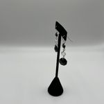 Swavorski 3 Tier Swarovski Octagon Earrings with Sterling Silver Embellishments Photo 2