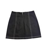 MINKPINK  Black Mini Skirt White Stitch Detail NWT size S Photo 4