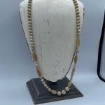 Vintage beige Jasper 28” necklace. Tan Photo 5