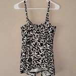 MiracleSuit  Women’s Black White Tankini‎ Swimsuit Top Size 10 Photo 4