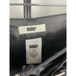 Amp Black Faux Leather Waxed Front Zip Goth Punk Mini Skirt With Belt Size L Size L Photo 4