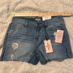 Juicy Couture  Denim Jeans Shorts Distressed Front Size 6 NWT Photo 0
