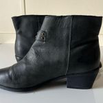 Joie  Black Buckle  Leather Ankle Booties Boots  Size 37.5 Photo 11
