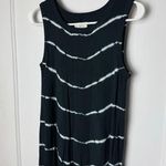 Thread & Supply Sleeveless Swing Dress Women's Small Black White Jersey Knit Photo 1