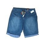 Avenue  Denim Virtual Stretch Woman’s Blue/ White Polka Dot Jean‎ Shorts Size 20 Photo 0