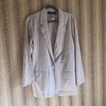 Sag Harbor  Blazer Suit Jacket Size 16 Beige Linen Photo 1