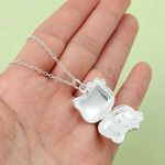 Sanrio Kawaii Hello Kitty Anime Crystal Photo Locket Pendant Necklaces Photo 1