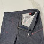 Diesel Y2K Vintage  Denim Flare Pants Side AnkleSlits Womens 28 Gray/Pink Accents Photo 4