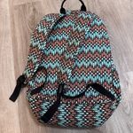 Vera Bradley Campus Backpack Bookbag Sierra Stream Blue Brown Photo 3