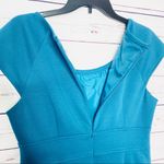 Charter Club NWT Teal Blue Sheath Dress Size 8 Medium Embellished Neckline Photo 10