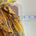 BeachLunchLounge  Floral Peasant Cottage Top Blouse Baby Doll Pleated Ruffle Smal Photo 8