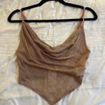 Urban Outfitters Gold Asymmetrical Fitted Camisole Photo 4