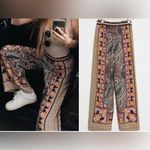 Maeve by Anthropologie Rooibos Wide Leg Palazzo Pants Multicolor Paisley Medium Photo 2