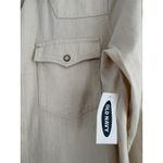 Old Navy Womens Ecru Western Style Button Down Shirt Size S Cotton Western Rodeo Photo 1