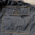 1990's Essentials Cargo Jeans Plus Size 26/28 Elastic Waistband Drawstrings Pants Pockets Vintage Photo 10