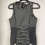 Jonathan Simkhai Black & White Textured Patchwork Style Fit & Flare Mini Dress 6 Photo 3