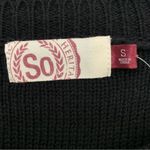 SO NWT  Kohl’s Black Cable Knit Black Long Sleeves Pullover Women’s Sweater Photo 9