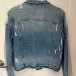 ZARA Distressed Denim Jacket Photo 5