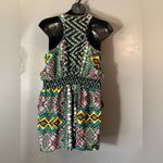 Dots Sleeveless lightweight romper Green Size 1X Photo 4