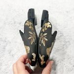 NEW Birdies Phoebe slipper slides floral metallic slip on flats size 5 Black Photo 2