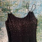 NWT vintage 90s Y2K black ombré glitter strappy midi dress, size medium Photo 1
