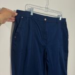 Convertible Navy Ankle Pants W/ Pull Tab Details Size 16 Chico's Size 3 Photo 8