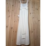 Lulus NWT Loving Fate White Bow Square Neck Backless Maxi Dress Wedding Bride S Photo 8