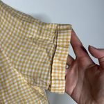 C&C California  Short sleeve Gingham Yellow/White Button Front Collared Shirt XS Photo 3