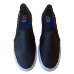 Keds  Womens Black Faux Leather Slip On No Tie Cushioned Sneakers Size 9.5 in EUC Photo 4